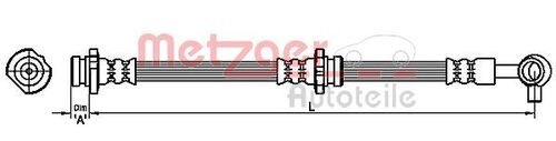 METZGER BREMSSCHLAUCH 4110860 