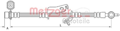 METZGER BREMSSCHLAUCH 4110973 