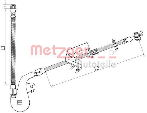 METZGER BREMSSCHLAUCH 4110927 