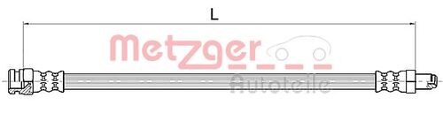 METZGER BREMSSCHLAUCH 4111154 