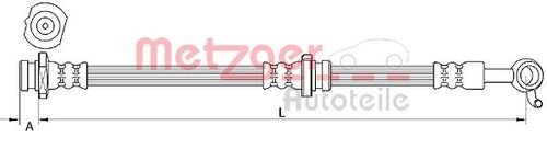 METZGER BREMSSCHLAUCH 4111252 