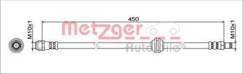 METZGER BREMSSCHLAUCH 4111775 