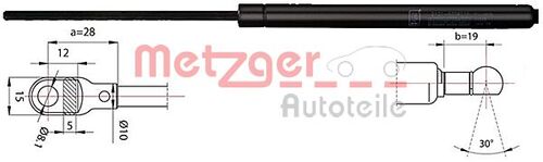 METZGER GASFEDER, HECKSCHEIBE 2110342 