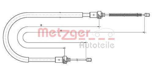 METZGER SEILZUG, FESTSTELLBREMSE 10.6890 