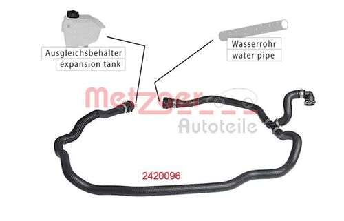 METZGER KÜHLERSCHLAUCH 2420096 