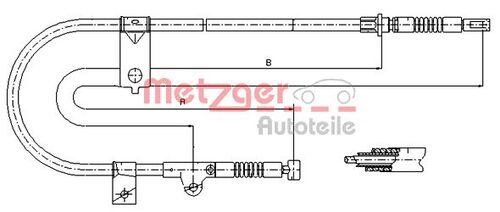 METZGER SEILZUG, FESTSTELLBREMSE 17.0003 