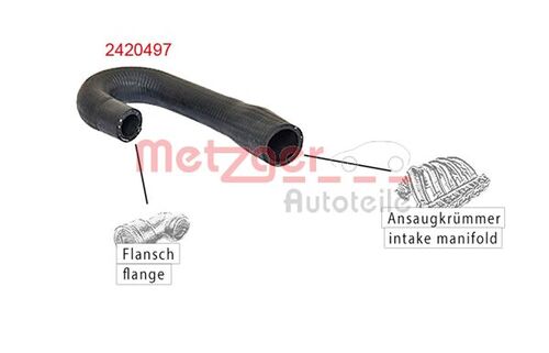 METZGER KÜHLERSCHLAUCH 2420497 