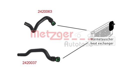 METZGER KÜHLERSCHLAUCH 2420063 