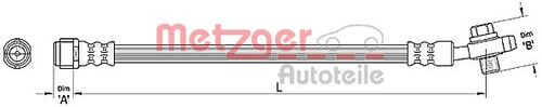 METZGER BREMSSCHLAUCH 4110381 