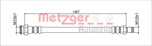METZGER BREMSSCHLAUCH 4111805 