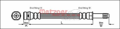 METZGER BREMSSCHLAUCH 4114678 