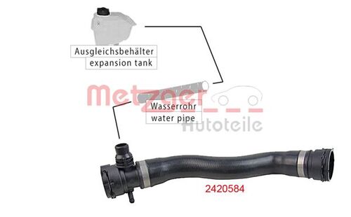 METZGER KÜHLERSCHLAUCH 2420584 