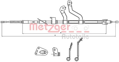 METZGER SEILZUG, FESTSTELLBREMSE 17.2580 