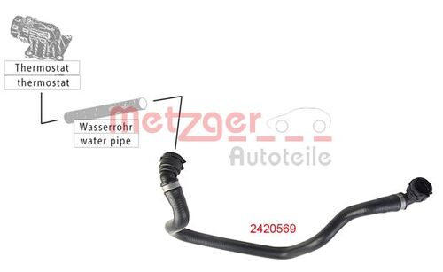 METZGER KÜHLERSCHLAUCH 2420569 