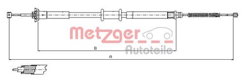METZGER SEILZUG, FESTSTELLBREMSE 12.1500 