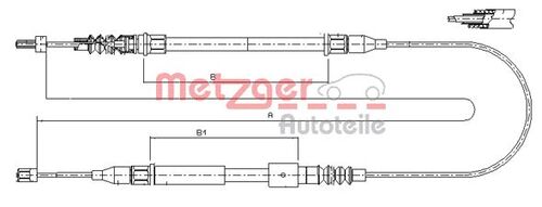 METZGER SEILZUG, FESTSTELLBREMSE 11.5762 