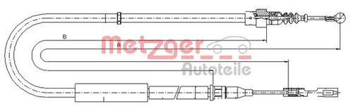 METZGER SEILZUG, FESTSTELLBREMSE 10.7513 