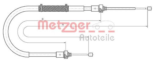 METZGER SEILZUG, FESTSTELLBREMSE 10.6895 