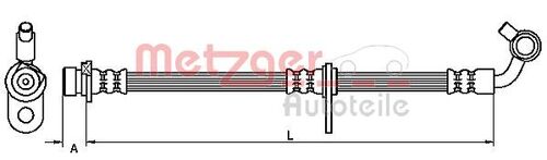 METZGER BREMSSCHLAUCH 4111080 