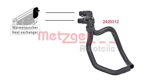 METZGER KÜHLERSCHLAUCH 2420312 