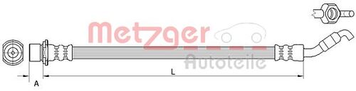 METZGER BREMSSCHLAUCH 4111511 