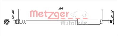 METZGER BREMSSCHLAUCH 4111786 