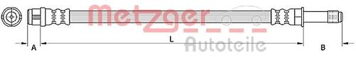METZGER BREMSSCHLAUCH 4110886 
