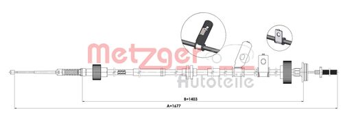 METZGER SEILZUG, FESTSTELLBREMSE 1E.LR003 