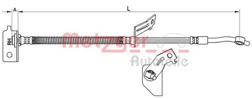 METZGER BREMSSCHLAUCH 4111457 