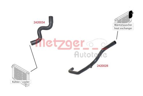 METZGER KÜHLERSCHLAUCH 2420034 