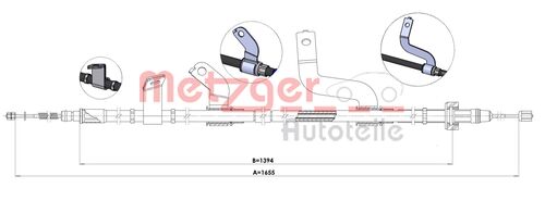METZGER SEILZUG, FESTSTELLBREMSE 1.KI015 