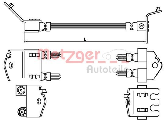 METZGER BREMSSCHLAUCH 4112539 