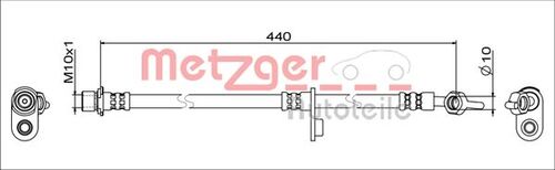 METZGER BREMSSCHLAUCH 4111649 