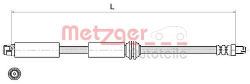 METZGER BREMSSCHLAUCH 4111367 