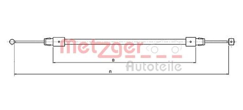 METZGER SEILZUG, FESTSTELLBREMSE 10.7633 