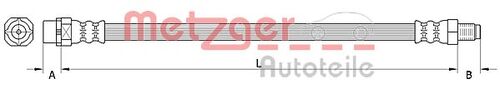 METZGER BREMSSCHLAUCH 4110996 