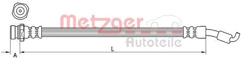METZGER BREMSSCHLAUCH 4111440 