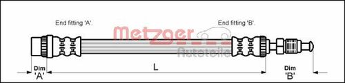 METZGER BREMSSCHLAUCH 4114712 