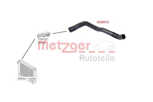 METZGER KÜHLERSCHLAUCH 2420012 