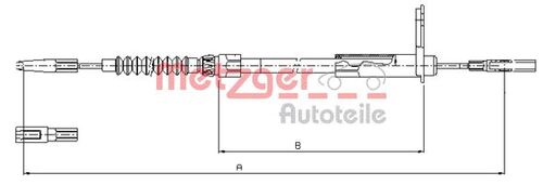 METZGER SEILZUG, FESTSTELLBREMSE 10.9455 