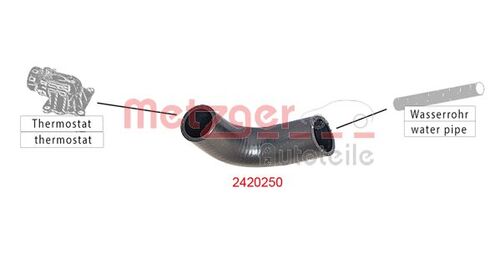 METZGER KÜHLERSCHLAUCH 2420250 