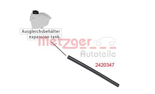 METZGER KÜHLERSCHLAUCH 2420347 