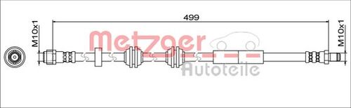 METZGER BREMSSCHLAUCH 4111776 