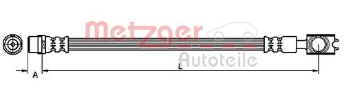 METZGER BREMSSCHLAUCH 4110521 