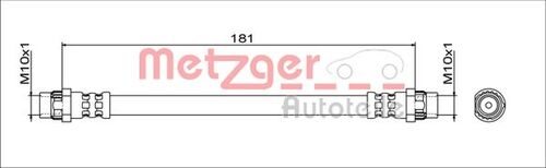 METZGER BREMSSCHLAUCH 4111797 