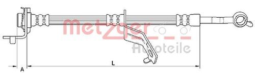 METZGER BREMSSCHLAUCH 4110823 