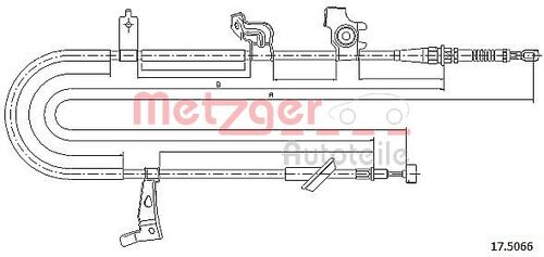 METZGER SEILZUG, FESTSTELLBREMSE 17.5066 