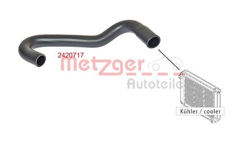 METZGER KÜHLERSCHLAUCH 2420717 