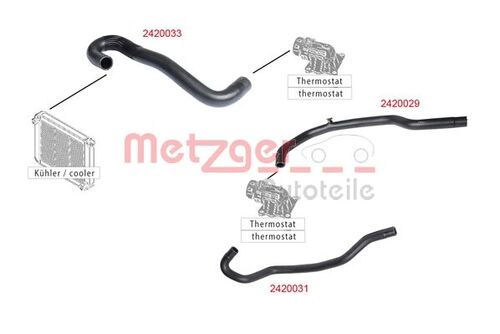 METZGER KÜHLERSCHLAUCH 2420033 