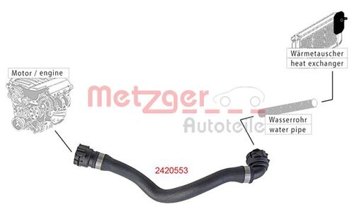 METZGER KÜHLERSCHLAUCH 2420553 